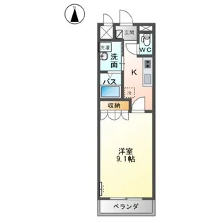 エルミタージュ【2階】の間取り