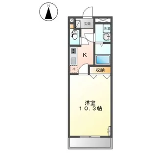 グレイスヴィラ【1階】の間取り