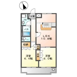 スプリーム アイ【1階】の間取り