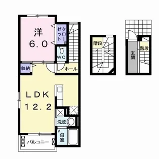 マーベラス Ⅲ【3階】の間取り