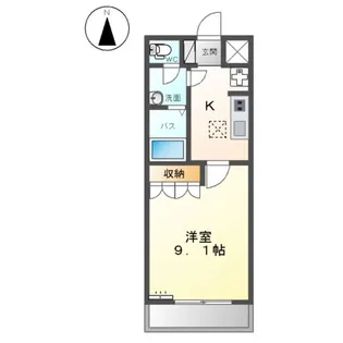 イーストハウス ヒデ【1階】の間取り