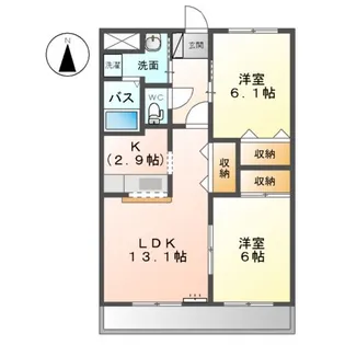 グリーンパークⅡ【2階】の間取り