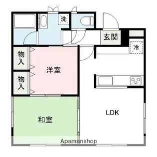 クレスト【2階】の間取り