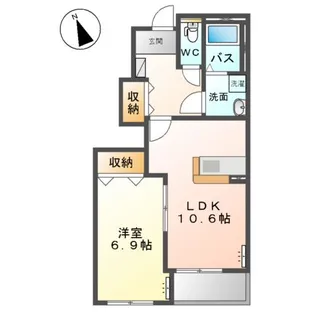 サンテラス【1階】の間取り