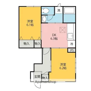 ボヌール【1103号室】の間取り