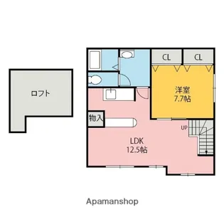 メゾンTUNAMI【202号室】の間取り