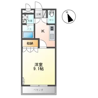 グローリアス・キャッスルⅠ【1階】の間取り