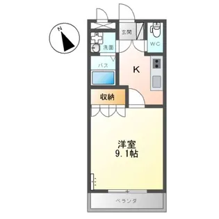 グローリアス・キャッスルⅠ【2階】の間取り