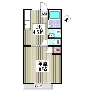 佐波ハイツ【2階】の間取り