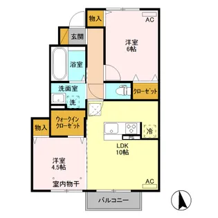 スペチアーレ Ⅱ【1階】の間取り