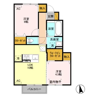 スペチアーレ Ⅱ【1階】の間取り