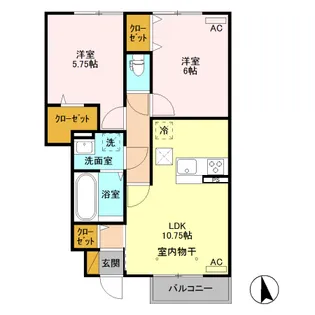 スペチアーレ Ⅰ【1階】の間取り
