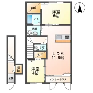 ユニヴァリィ グランデ【2階】の間取り