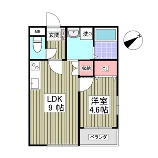 GARDEN MIYAKOⅡ【1階】の間取り