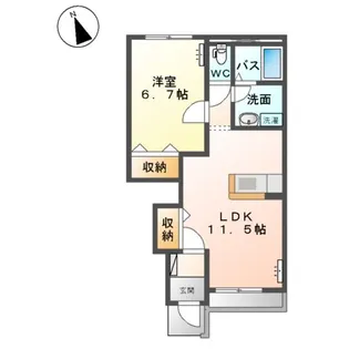 エストルーチェ【1階】の間取り