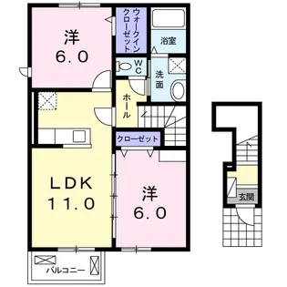 ベル・クロワール【2階】の間取り
