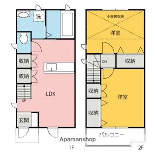 スマイルSUWA【B号室】の間取り