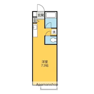 ハイツAKABORI【110号室】の間取り