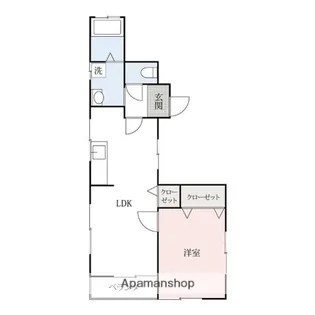 ポシブル【102号室】の間取り
