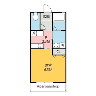 LUAN栗崎【102号室】の間取り