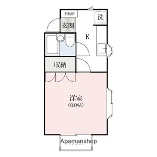 シティハイツ上泉町Ⅱ【202号室】の間取り