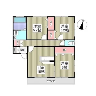 ハニーハウスA【1階】の間取り