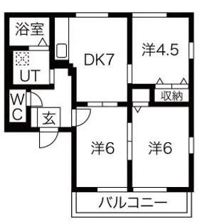 エルハイムB【2階】の間取り