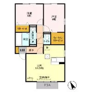 アンベリール B【2階】の間取り