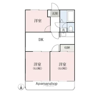 グリーンパーク伊勢崎【2階】の間取り