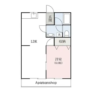 GREEN BASE【203号室】の間取り