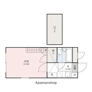 B’CASA伊勢崎Ⅱ RE−BORN【205号室】の間取り