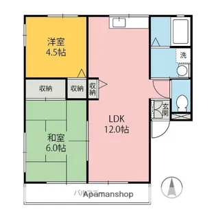 ハイツレトアA【A202号室】の間取り