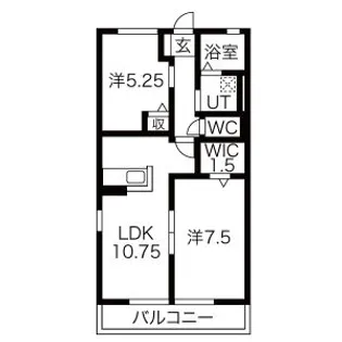 プリムヴェール【2階】の間取り