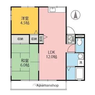 ハイツレトアB【B102号室】の間取り