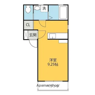 サンティー南千木【D101号室】の間取り