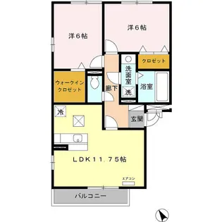 フローラM Ⅱ【1階】の間取り