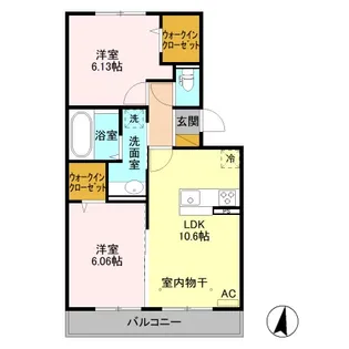 グランチェスタ【3階】の間取り