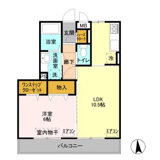 オマージュ A【3階】の間取り