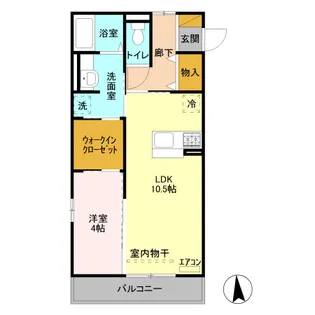 オマージュ A【2階】の間取り