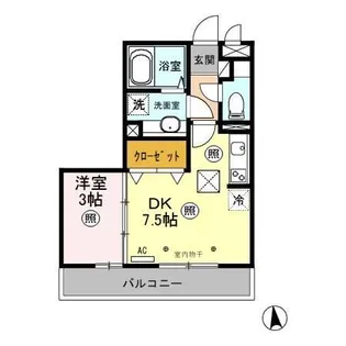 エピナール E【1階】の間取り