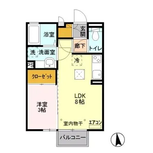 レグルス【102号室】の間取り