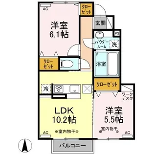 グラン・シリウス【1階】の間取り