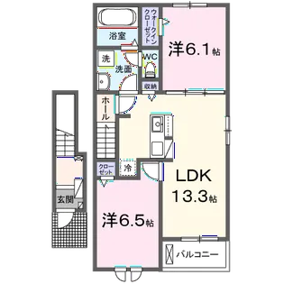 カファーラ・L【2階】の間取り