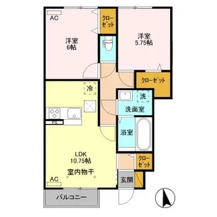 スペチアーレ Ⅰ【1階】の間取り