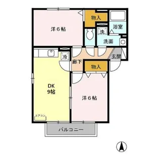 ポルトス元町 C【1階】の間取り