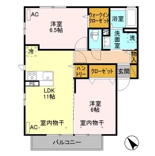 ジヴェルニー 003【2階】の間取り