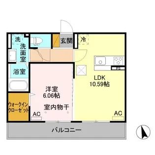 アルファベット Ⅰ【1階】の間取り