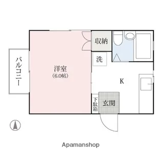 モンパレス伊勢崎第5ー3号棟【102号室】の間取り