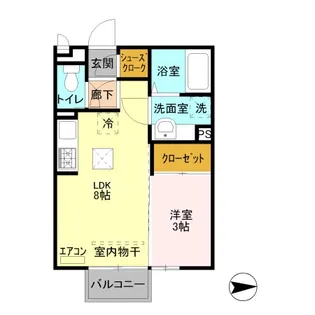 レネット【1階】の間取り
