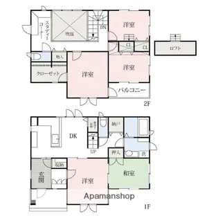 群馬県伊勢崎市田中島町【一戸建】の間取り